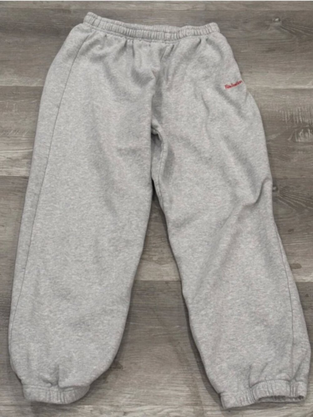 Realisation Par Sweatpants Gray Fleece Cotton Streetwear Lounge Womens S